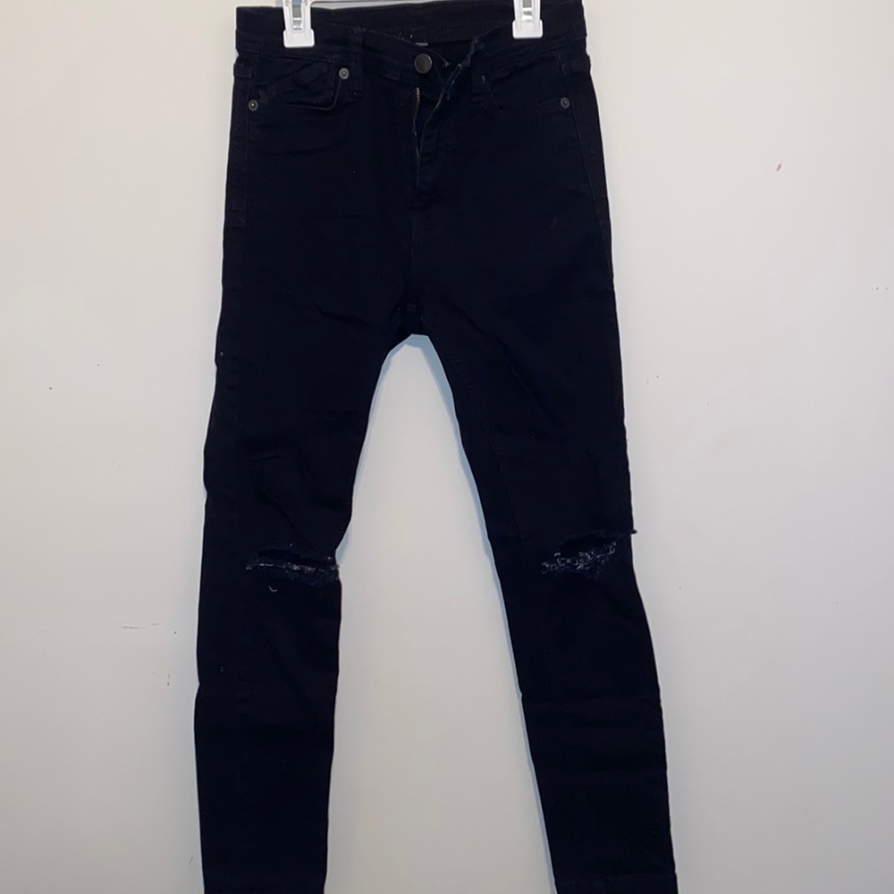 Carmar Black Ripped Jeans